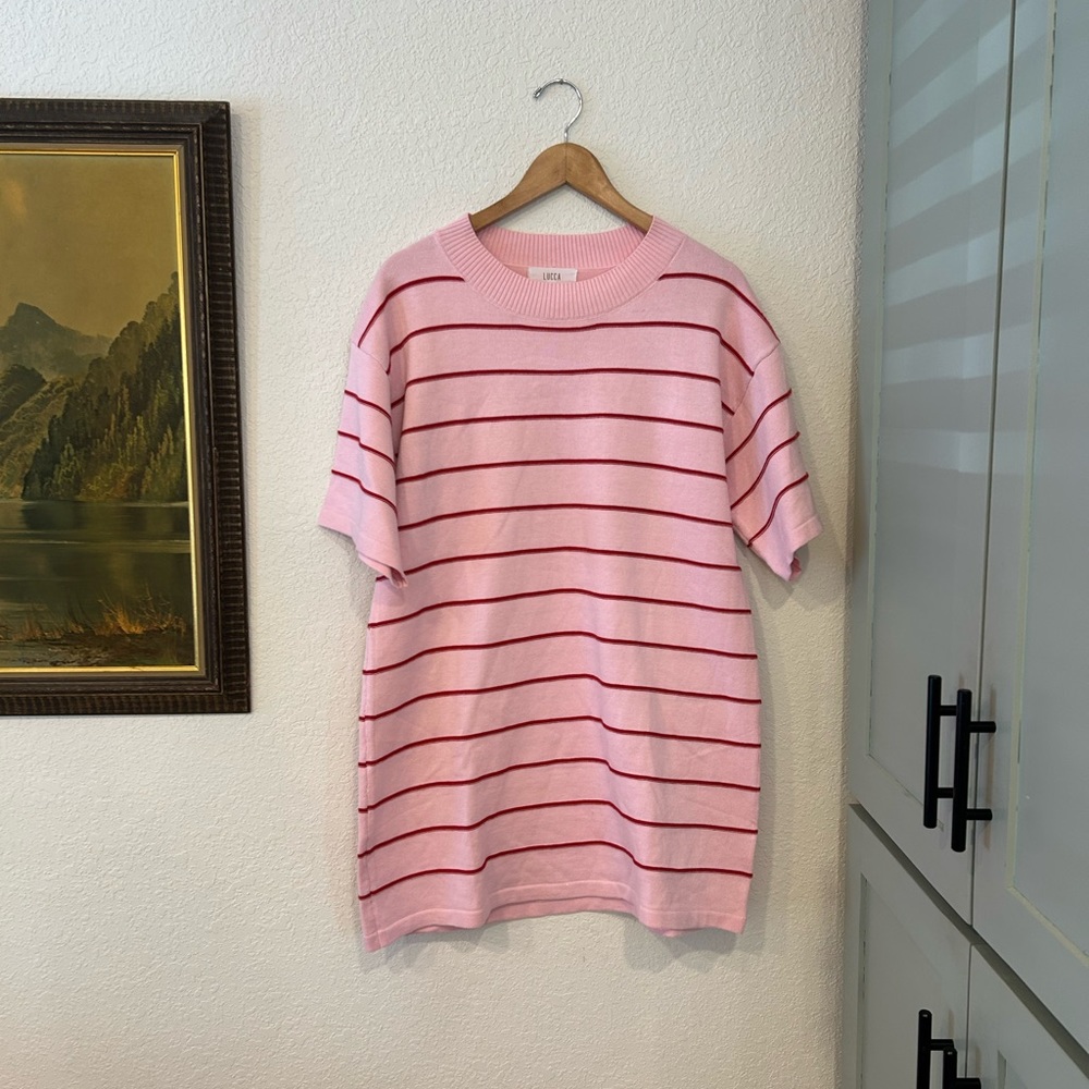 Luca knit shirt dress